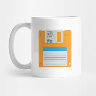 Floppy Disk ( Marigold Orange Colorway) Analog / Computer Mug